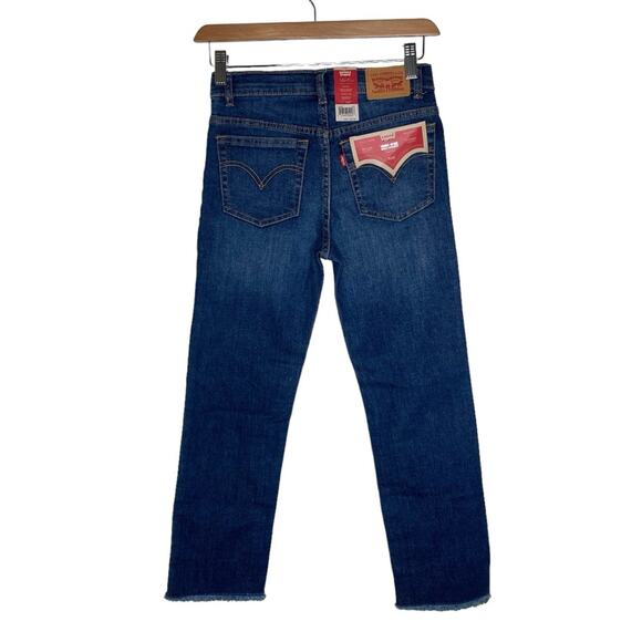 Levi’s Kids High Rise Ankle Straight Leg Jeans Denim Pants Girls Size 10 New NWT - Picture 2 of 10